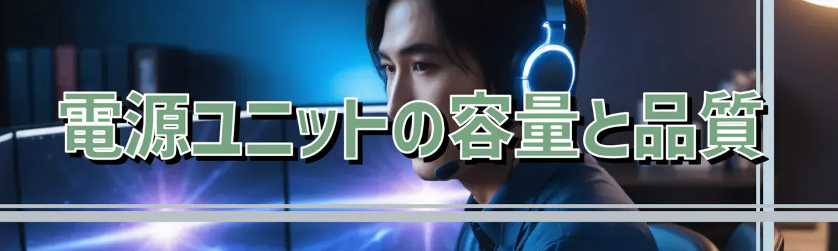 電源ユニットの容量と品質