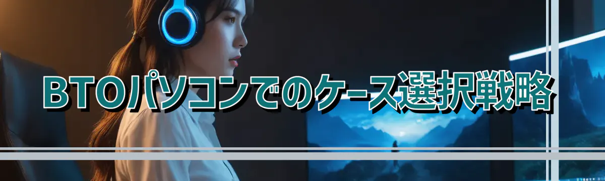 BTOパソコンでのケース選択戦略