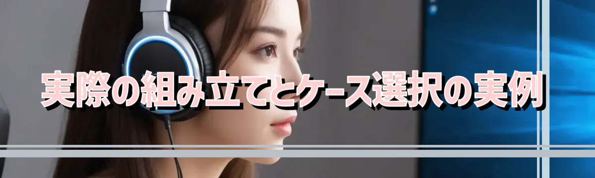 実際の組み立てとケース選択の実例