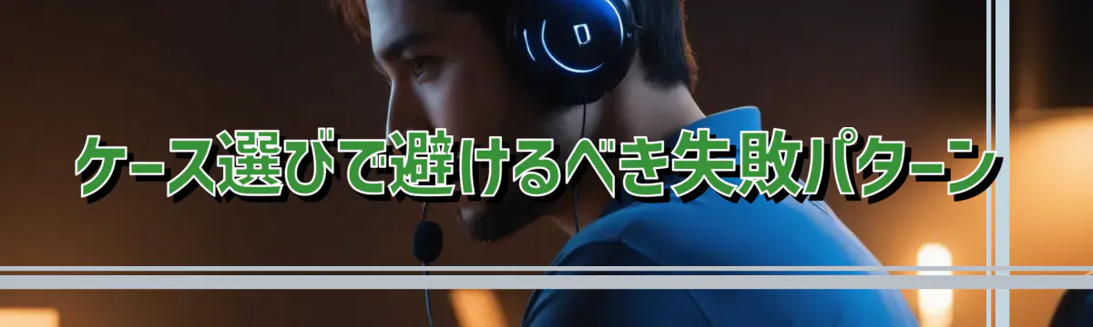 ケース選びで避けるべき失敗パターン