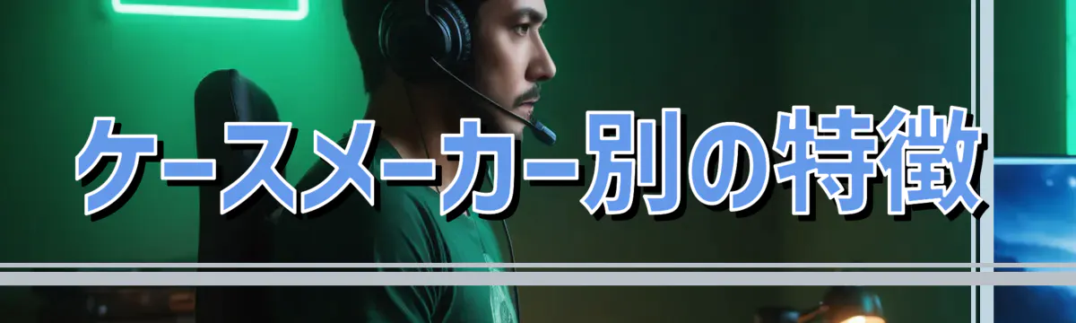 ケースメーカー別の特徴