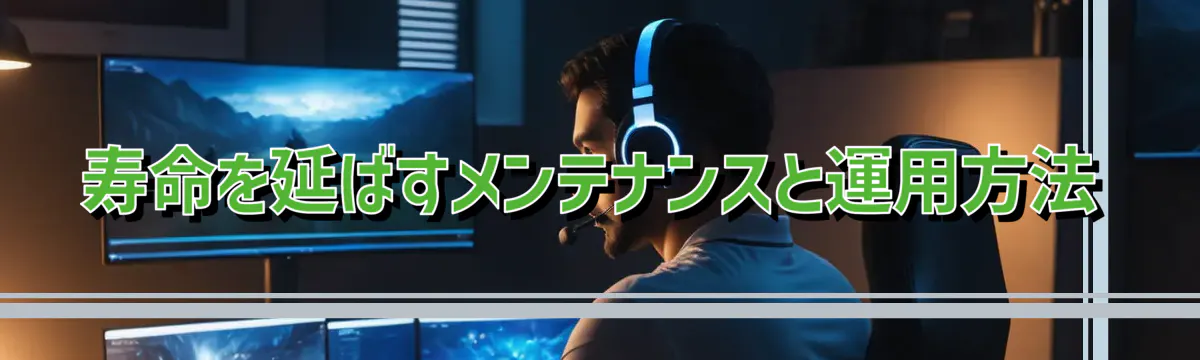 寿命を延ばすメンテナンスと運用方法