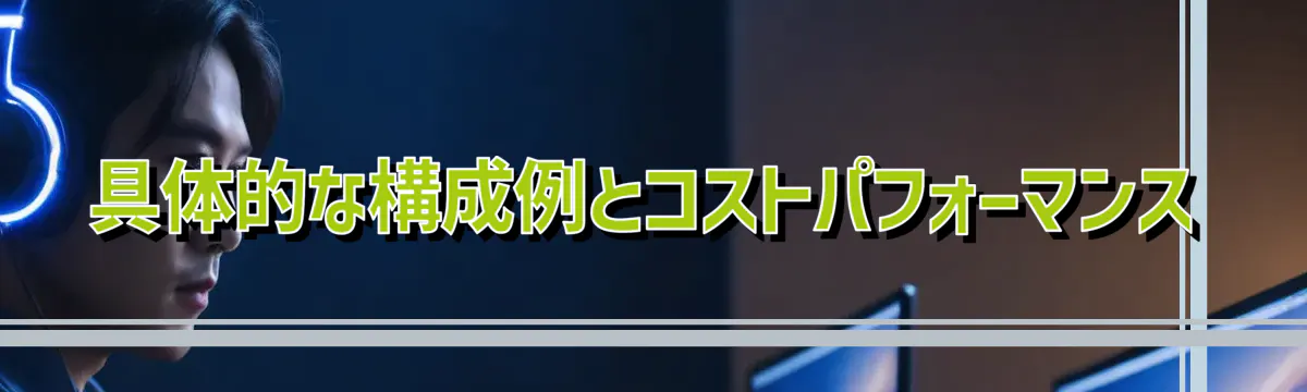 具体的な構成例とコストパフォーマンス