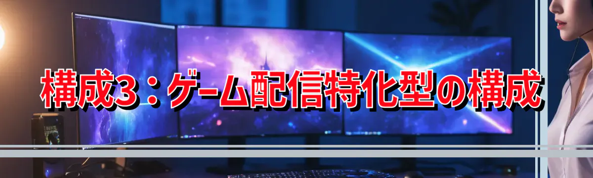 構成3:ゲーム配信特化型の構成