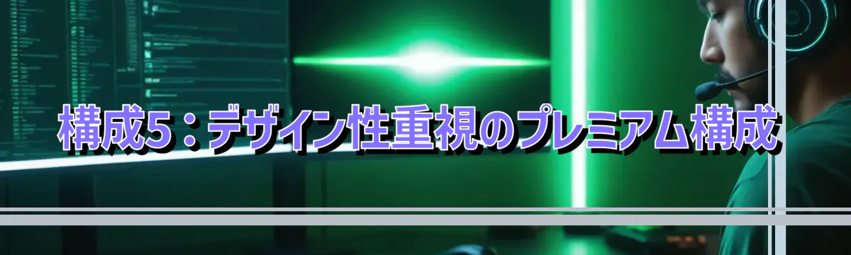 構成5:デザイン性重視のプレミアム構成