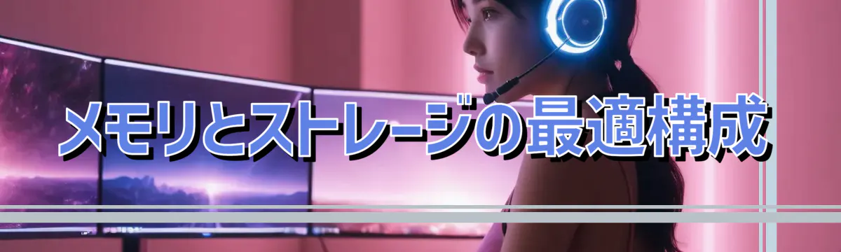 メモリとストレージの最適構成