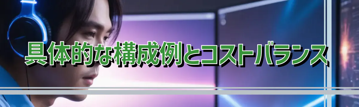 具体的な構成例とコストバランス