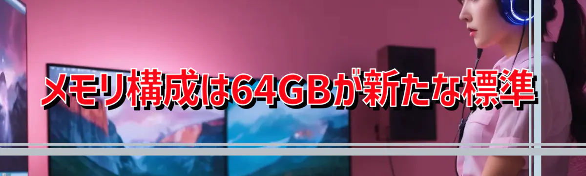 メモリ構成は64GBが新たな標準