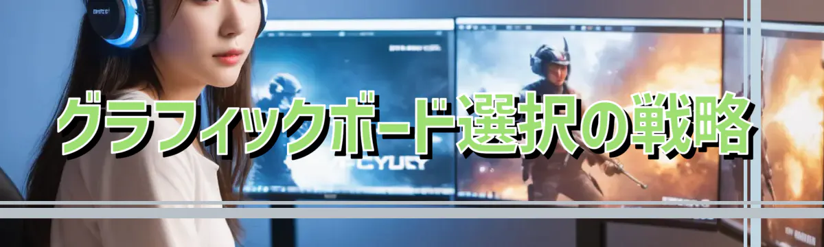 グラフィックボード選択の戦略