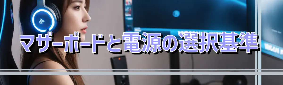マザーボードと電源の選択基準