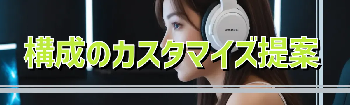 構成のカスタマイズ提案