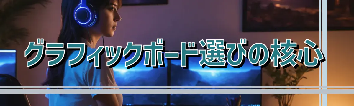 グラフィックボード選びの核心