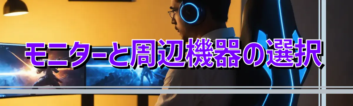 モニターと周辺機器の選択