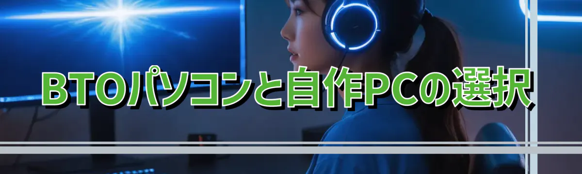 BTOパソコンと自作PCの選択