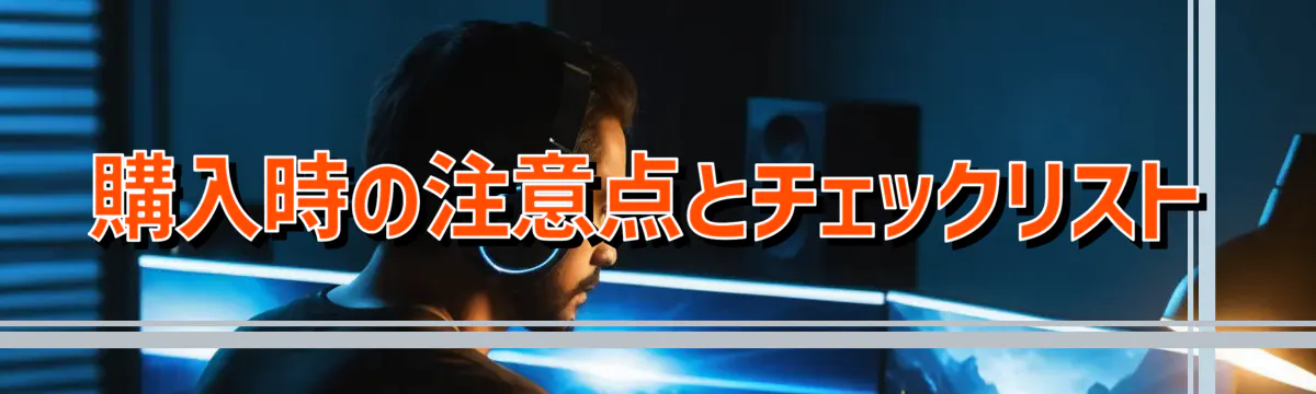 購入時の注意点とチェックリスト