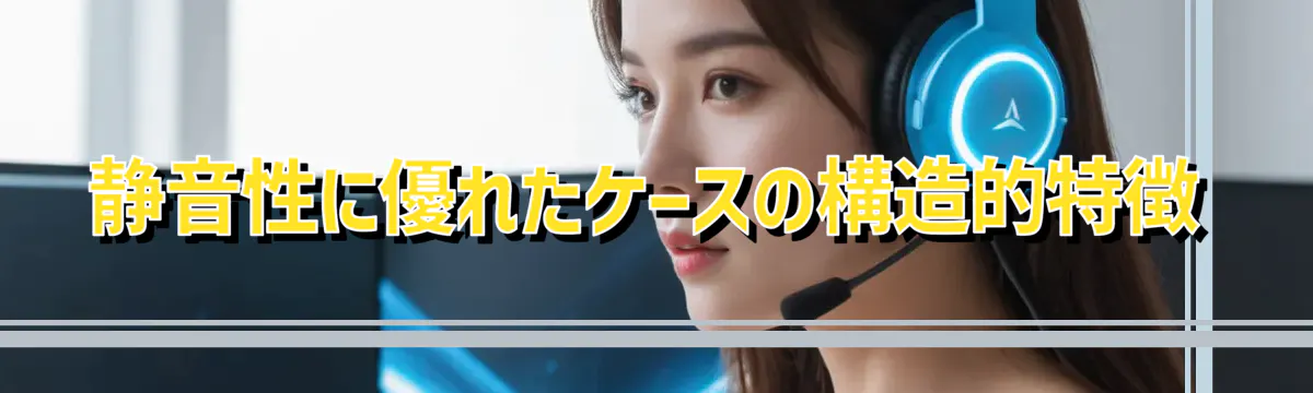 静音性に優れたケースの構造的特徴