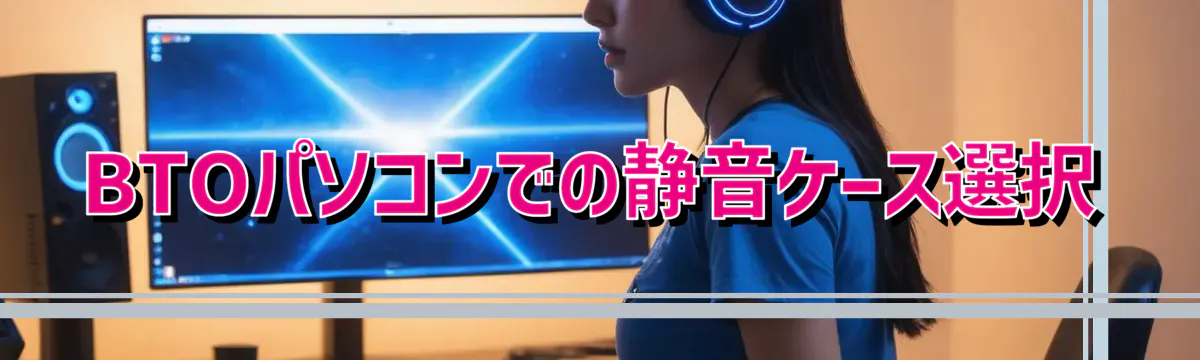 BTOパソコンでの静音ケース選択