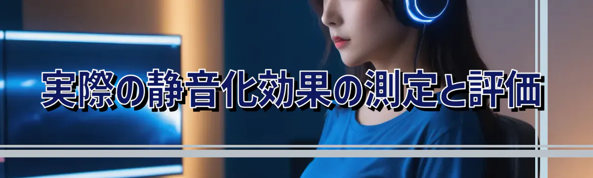 実際の静音化効果の測定と評価
