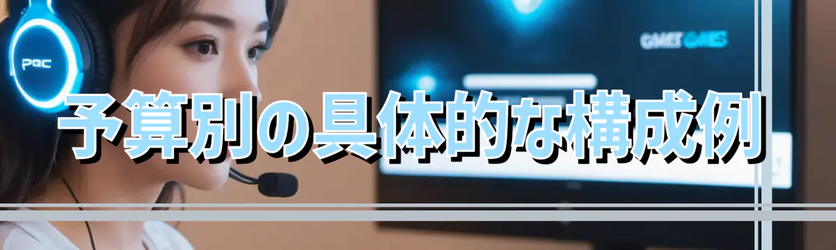 予算別の具体的な構成例