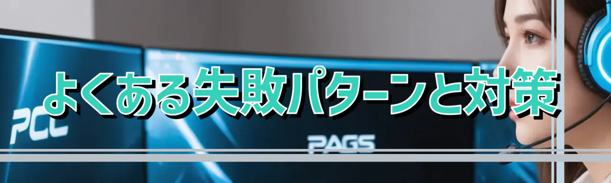 よくある失敗パターンと対策