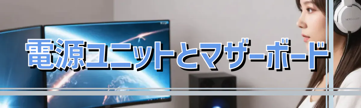電源ユニットとマザーボード