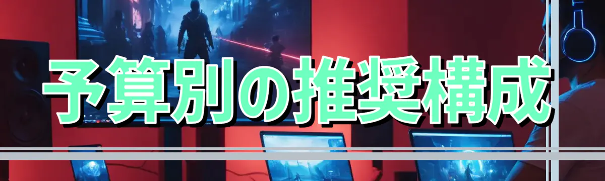 予算別の推奨構成