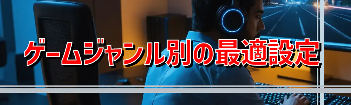 ゲームジャンル別の最適設定