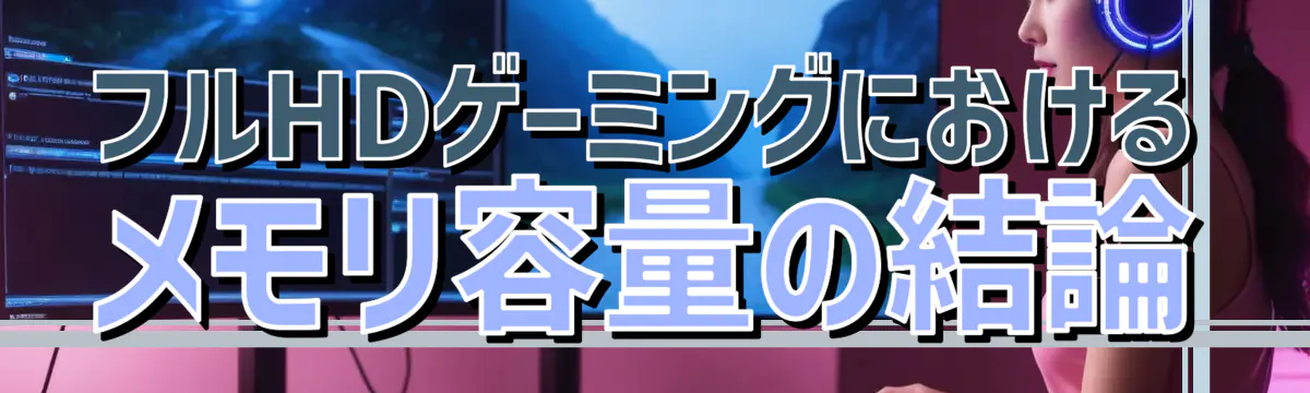 フルHDゲーミングにおけるメモリ容量の結論