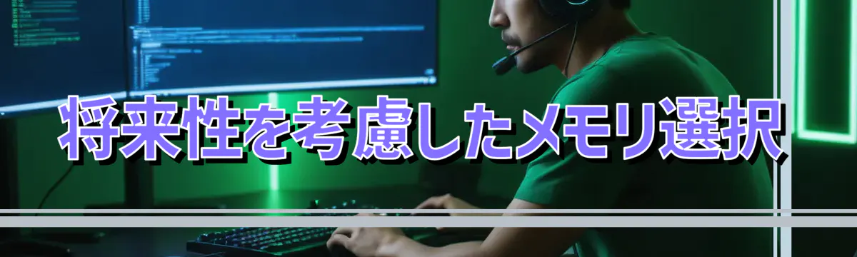 将来性を考慮したメモリ選択