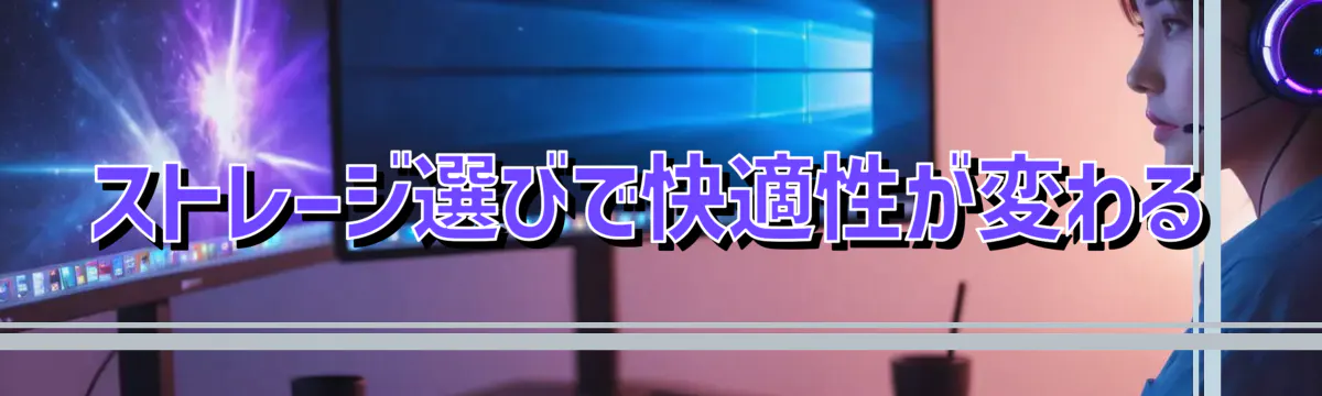 ストレージ選びで快適性が変わる