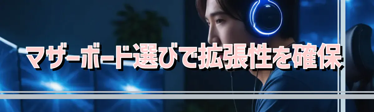 マザーボード選びで拡張性を確保
