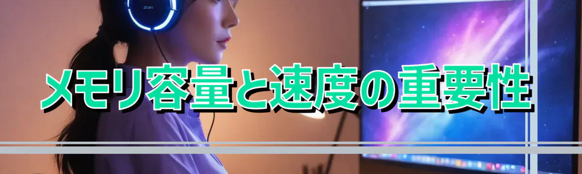 メモリ容量と速度の重要性