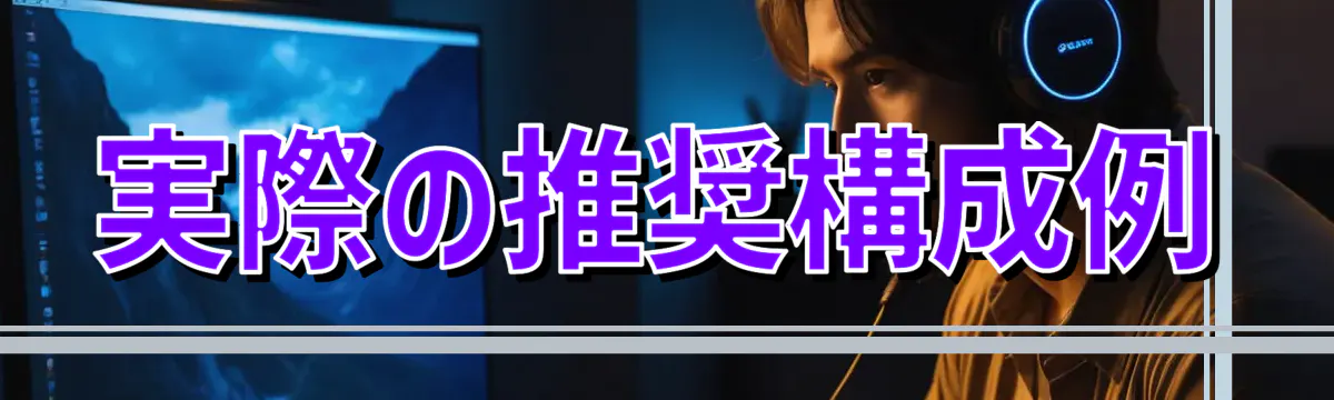 実際の推奨構成例