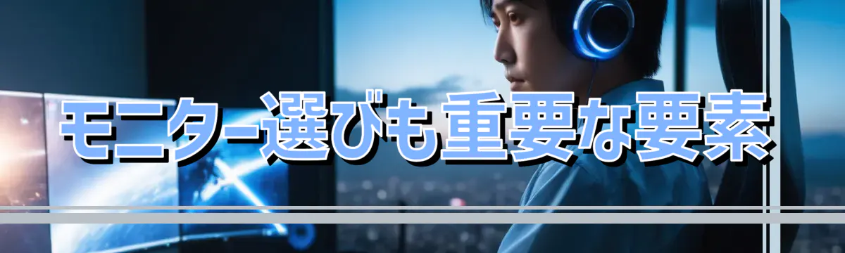 モニター選びも重要な要素
