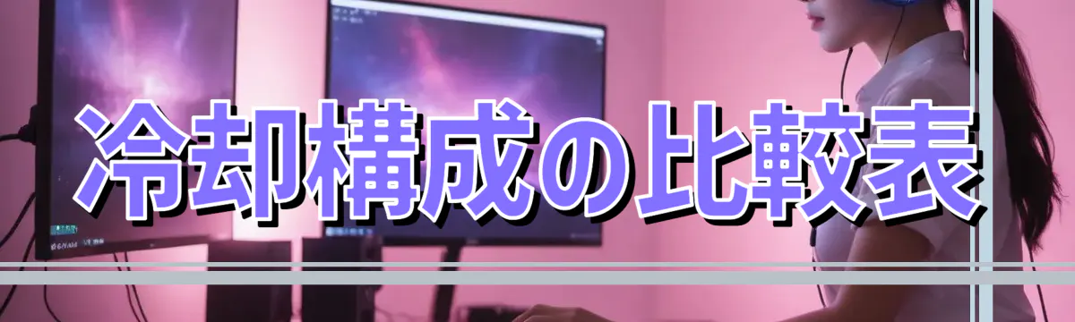 冷却構成の比較表