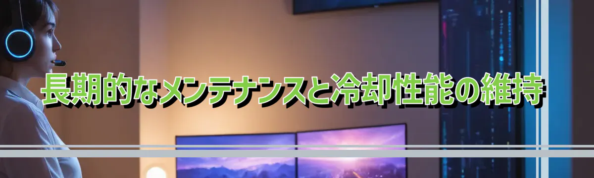 長期的なメンテナンスと冷却性能の維持