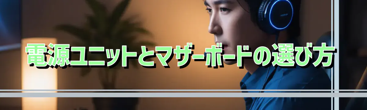 電源ユニットとマザーボードの選び方