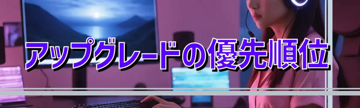 アップグレードの優先順位