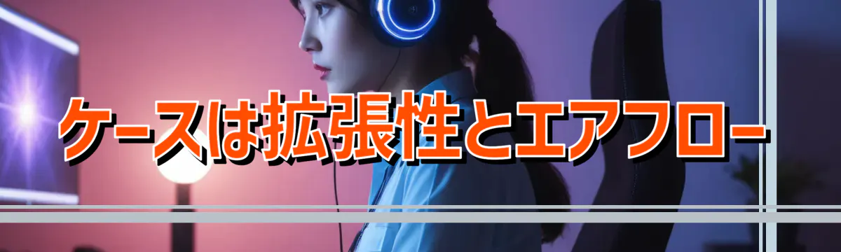 ケースは拡張性とエアフロー