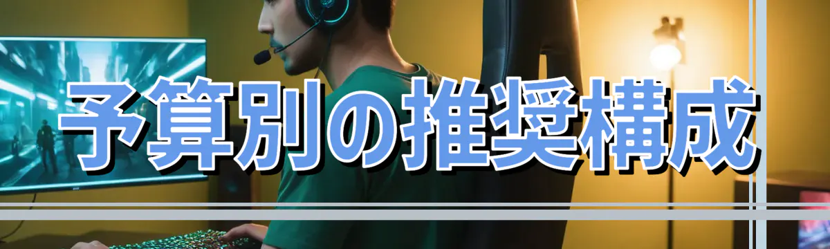 予算別の推奨構成