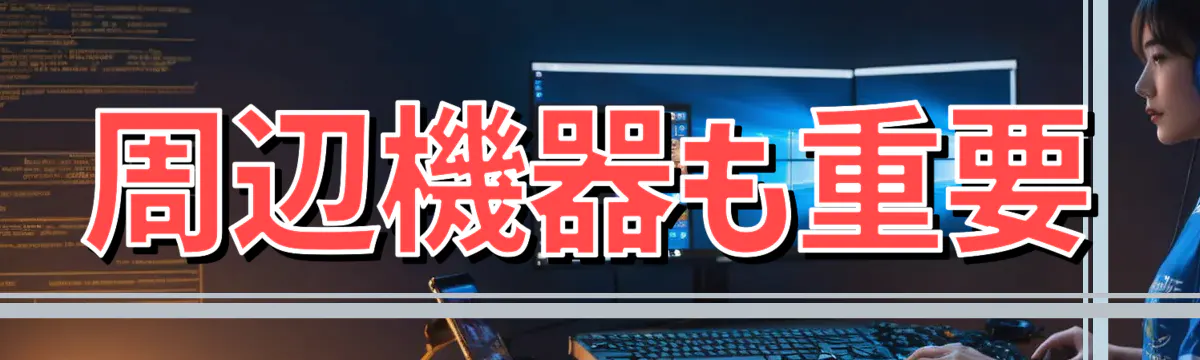 周辺機器も重要