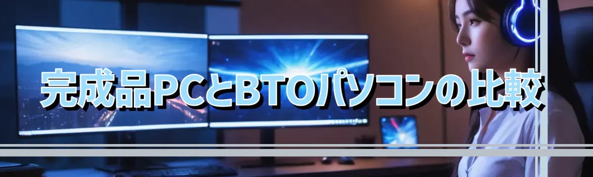 完成品PCとBTOパソコンの比較
