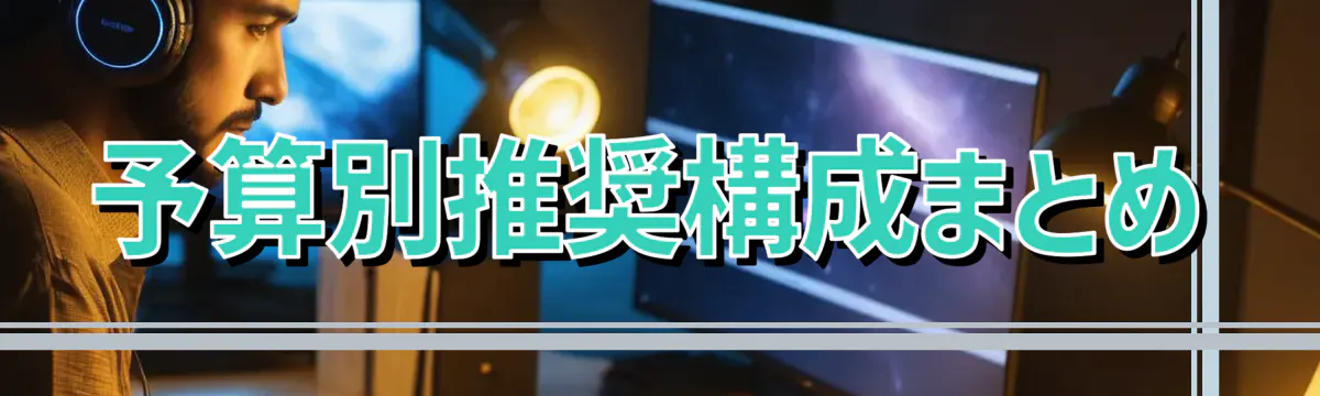 予算別推奨構成まとめ