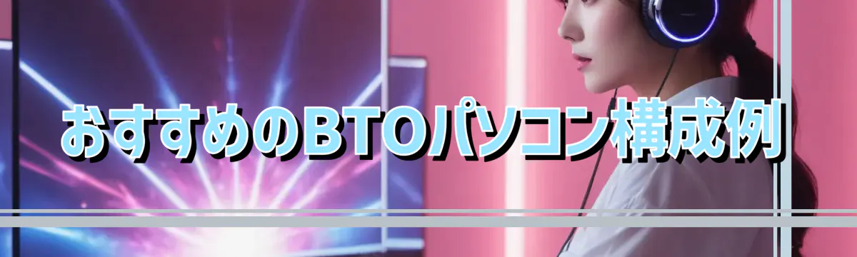 おすすめのBTOパソコン構成例
