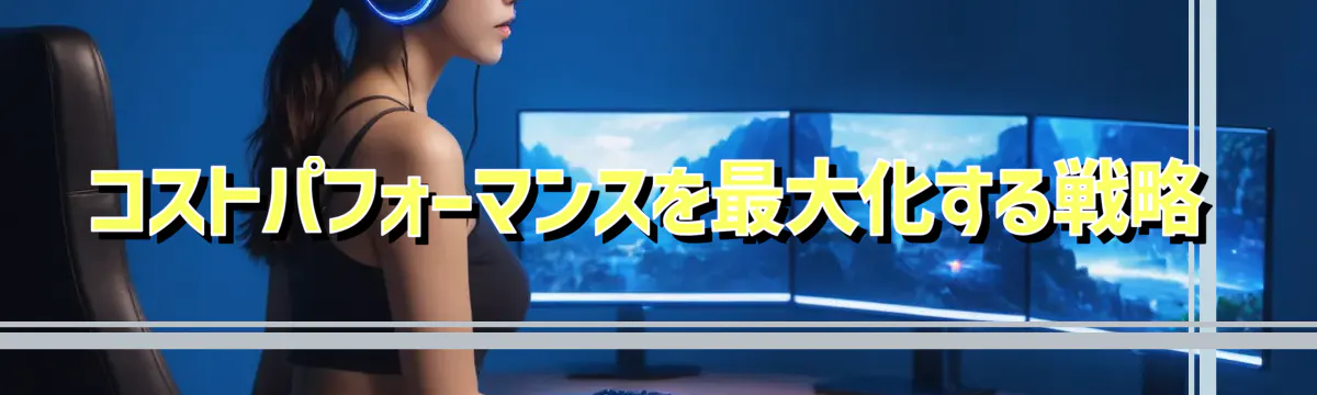 コストパフォーマンスを最大化する戦略