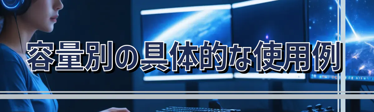 容量別の具体的な使用例