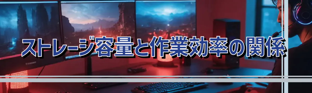 ストレージ容量と作業効率の関係