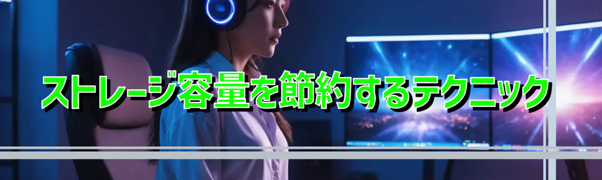 ストレージ容量を節約するテクニック