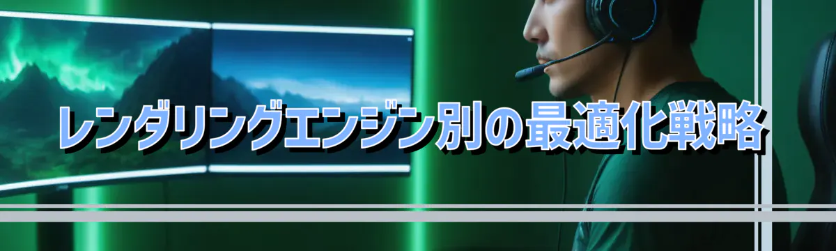 レンダリングエンジン別の最適化戦略