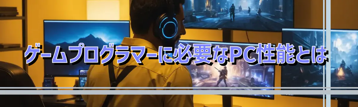 ゲームプログラマーに必要なPC性能とは